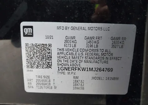 1GNERFKW1MJ264769